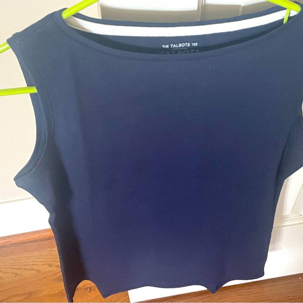 New with original tags, navy tank top.